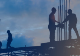 Construction workers on Indiana job site – J&K Communications radio solutions.